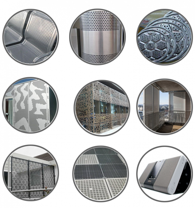 Black Hexagonal Perforated Metal Speaker Grill Mesh SS 0.5mm Thickness