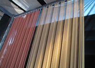 Silver Decorative Wire Mesh / Metal Mesh Curtain Panels 12m width Lacquer coating