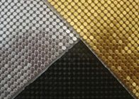 Aluminium Metallic Sequin Fabric Curtain Panels 4mm 8mm Customized