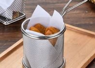 Customized 316 Stainless Steel Wire Mesh Baskets / Square Fry Basket