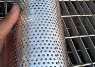 0.4mm Thickness Perforated Wire Mesh Metal Tube 200mm OD Mill Edge
