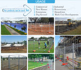 2.4m width Wire Mesh Security Fence Panels Removable OD 32mm