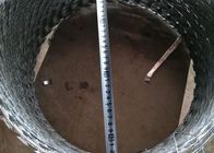 Hot Dipped Galvanized Razor Barbed Wire BTO 22 450mm Coil 0.8mm thickness