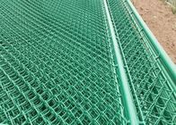 75x75 mm Wire Security Fence Panels / PVC Chain Link Fence galvanized