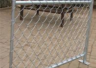 75x75 mm Wire Security Fence Panels / PVC Chain Link Fence galvanized