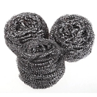 8x6cm 410 Stainless Steel Wool Wire Cleaning Ball Kitchen Scourer