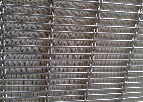 SS304 Decorative Wire Mesh Screen Facade 1m Width Customized Color