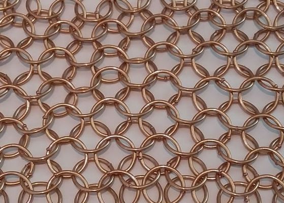 5mm Decorative Metal Ring Mesh / Chain Mail Curtain SS316
