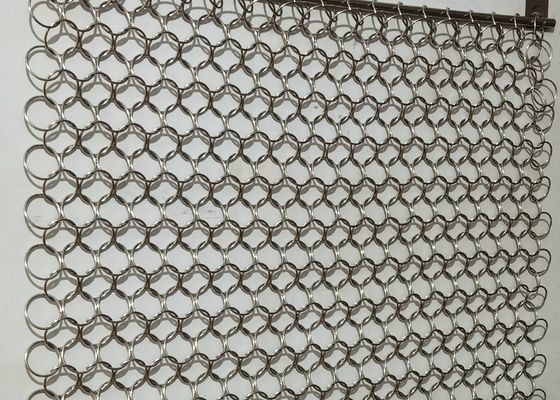 7mm Round Hole Decorative Wire Mesh SS304 Chain Link Curtain
