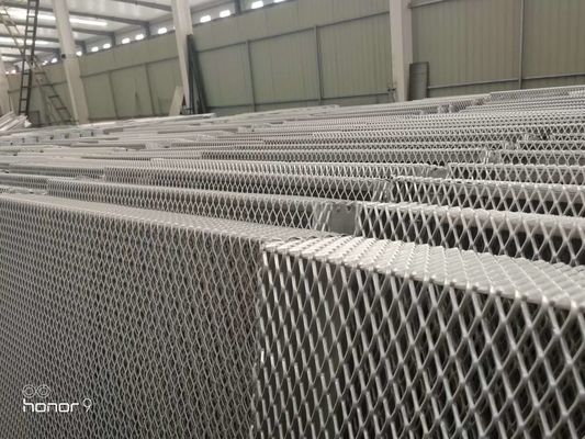 Aluminum expanded metal mesh Curtain Wall GOLD COPER COLOUR