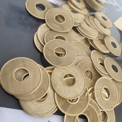 Stainless Steel Wire Mesh Filters Discs 152mm Diameter Copper Mesh Filter customized
