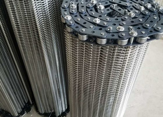 304 Stainless Steel Mesh Conveyor Wire Belt 10m Length 1.0mm Thickness
